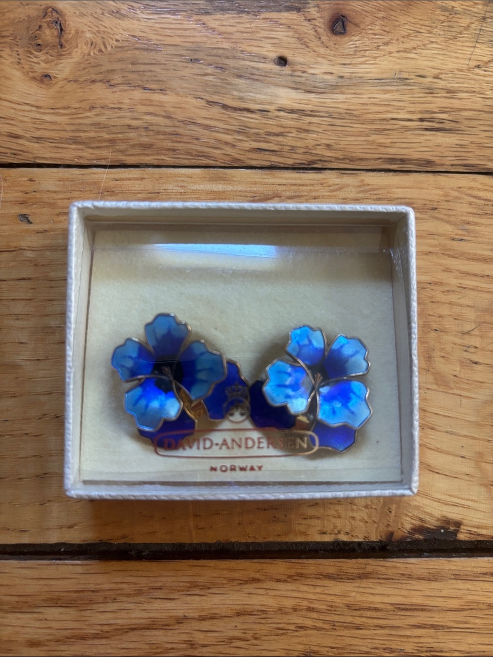 Vintage David Andersen Sterling clip on earrings